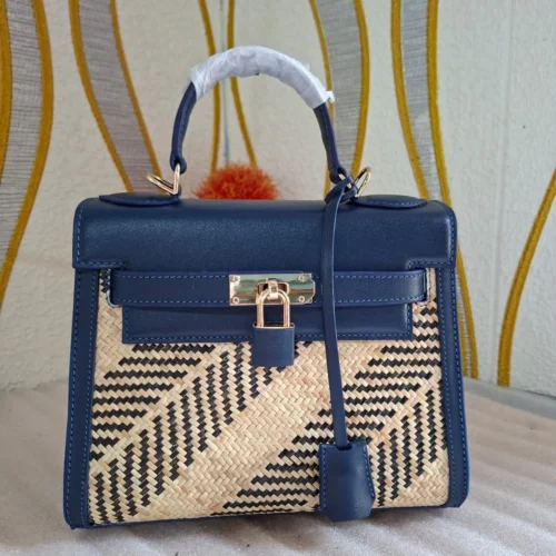 Tas Rotan Dayak Kelly - Blue